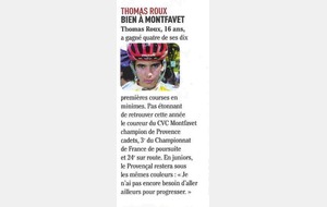 Thomas sur Vélo Magazine...