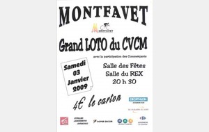 Loto du CVC : samedi 03 janvier...